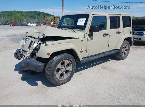 1C4BJWEG5HL732147 2017 JEEP WRANGLER UNLIMITED Желто-коричневый Передняя левая четверть