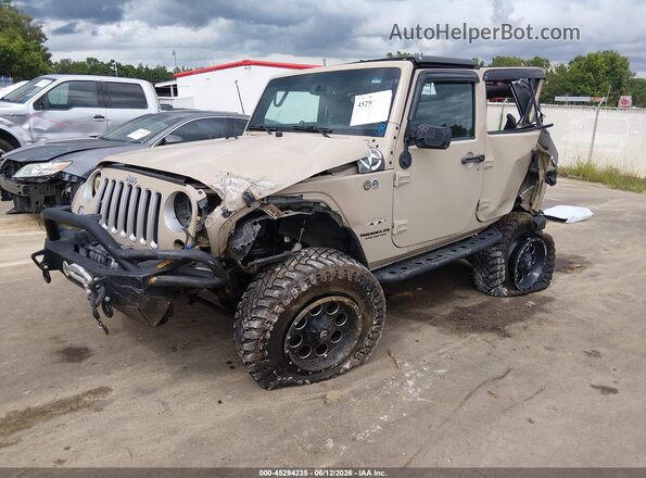 1C4BJWEG6GL259647 2016 JEEP WRANGLER UNLIMITED Tan Przód lewy