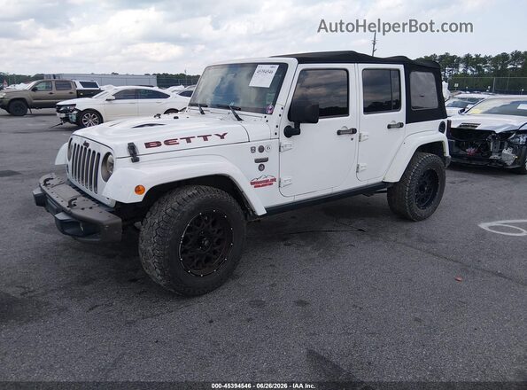 1C4BJWEG7GL333058 2016 JEEP WRANGLER UNLIMITED White Vista tres cuartos delantera izquierda