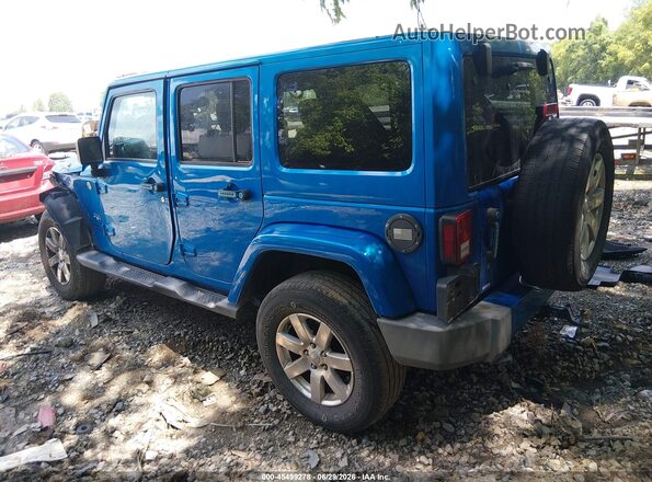 1C4BJWEG9GL310543 2016 JEEP WRANGLER UNLIMITED Blue Trasero izquierdo