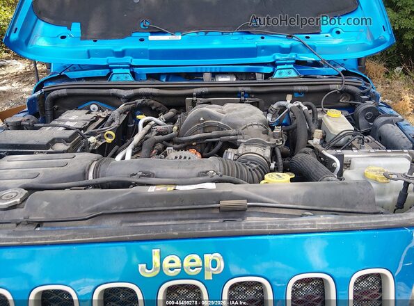 1C4BJWEG9GL310543 2016 JEEP WRANGLER UNLIMITED Blue Vista trasera