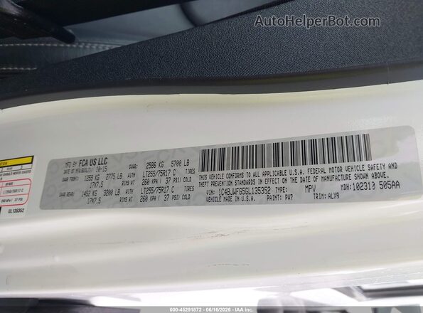 1C4BJWFG5GL135352 2016 JEEP WRANGLER UNLIMITED White Вид підкапотного простору