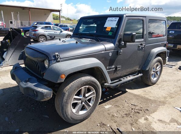 1C4GJWAG2GL183310 2016 JEEP WRANGLER Gray Front left