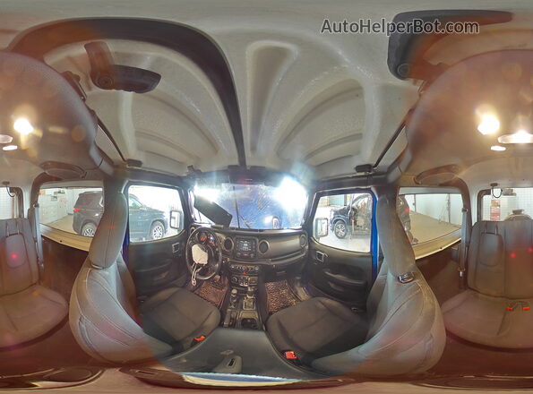 1C4GJXAG4KW569286 2019 JEEP WRANGLER Синий Панорамный вид салона 360°