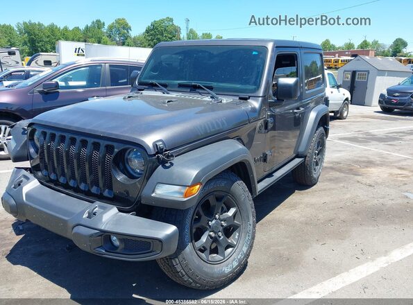 1C4GJXAN0MW722201 2021 JEEP WRANGLER Black Առջևի ձախ երեք քառորդ տեսարան
