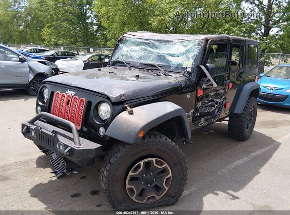 1C4HJWDG4HL671465 2017 JEEP WRANGLER UNLIMITED Black Przód lewy