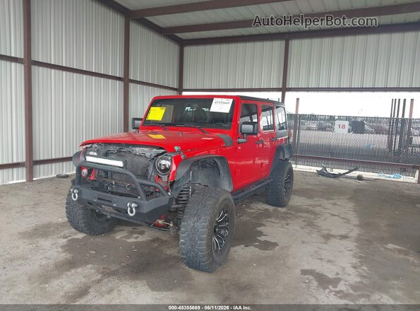 1C4HJWDG9GL278382 2016 JEEP WRANGLER UNLIMITED Red Front left