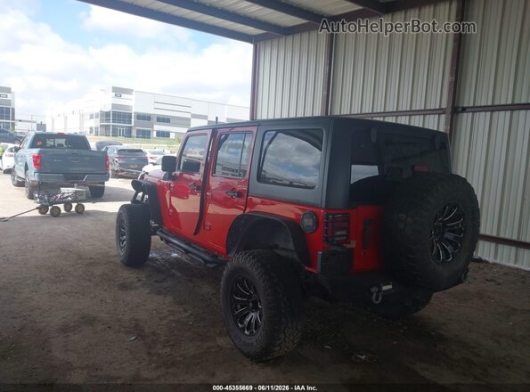 1C4HJWDG9GL278382 2016 JEEP WRANGLER UNLIMITED Red Rear left