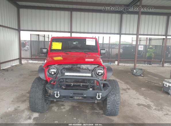 1C4HJWDG9GL278382 2016 JEEP WRANGLER UNLIMITED Red Engine compartment view