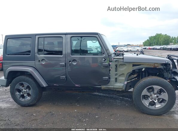 1C4HJWEG3JL801899 2018 JEEP WRANGLER Серый Вид задней части салона