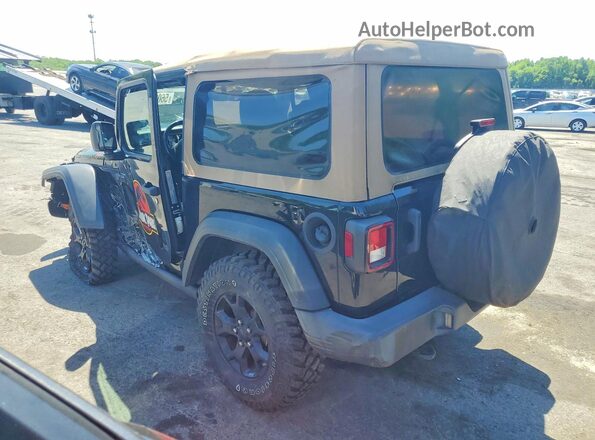 1C4HJXAG2MW659737 2021 JEEP WRANGLER Black Tył lewy