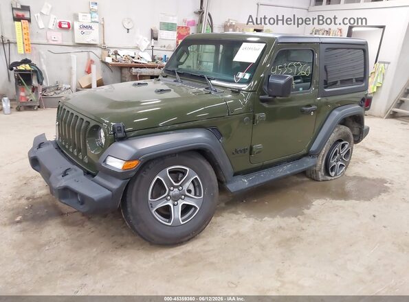 1C4HJXAG2PW602555 2023 JEEP WRANGLER Green Przód lewy