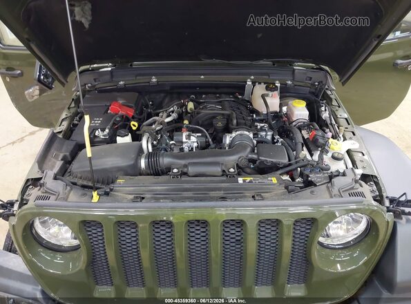 1C4HJXAG2PW602555 2023 JEEP WRANGLER Green Widok z tyłu