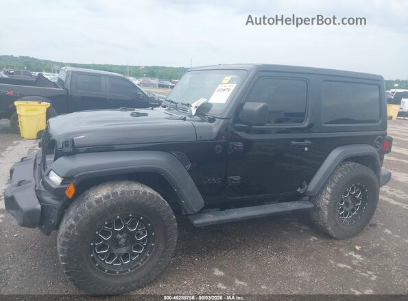 1C4HJXAG5PW688346 2023 JEEP WRANGLER Черный Передняя левая четверть