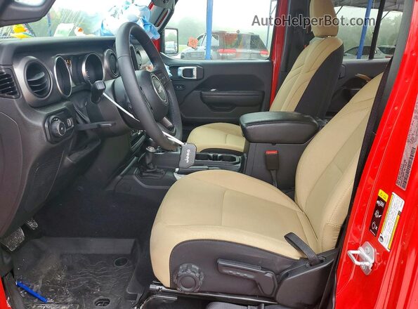 1C4HJXDG0PW501395 2023 JEEP WRANGLER Red Widok wnętrza z przodu