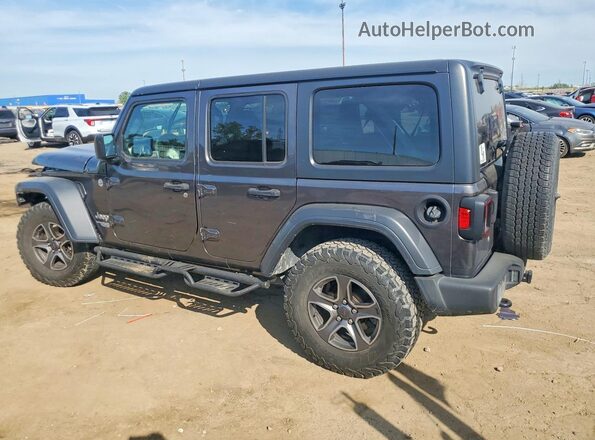 1C4HJXDG2JW203020 2018 JEEP WRANGLER Charcoal უკანა მარცხენა