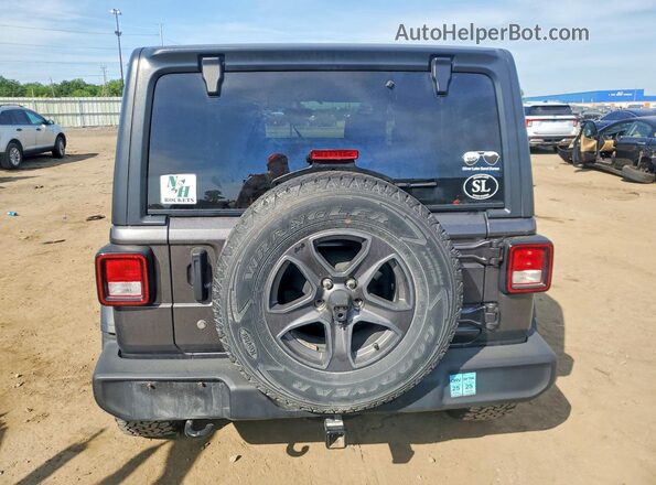 1C4HJXDG2JW203020 2018 JEEP WRANGLER Charcoal უკანა ხედი