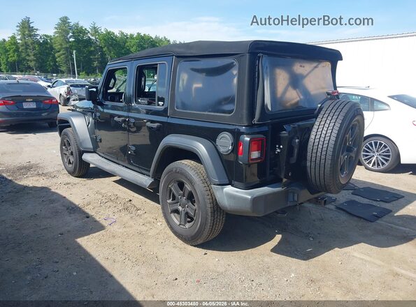 1C4HJXDG2KW507997 2019 JEEP WRANGLER UNLIMITED Черный Задняя левая четверть
