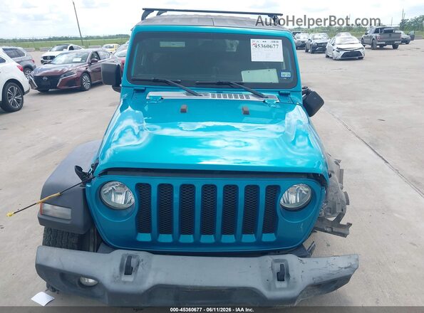 1C4HJXDG2LW110582 2020 JEEP WRANGLER UNLIMITED Blue Вид щитка приладів