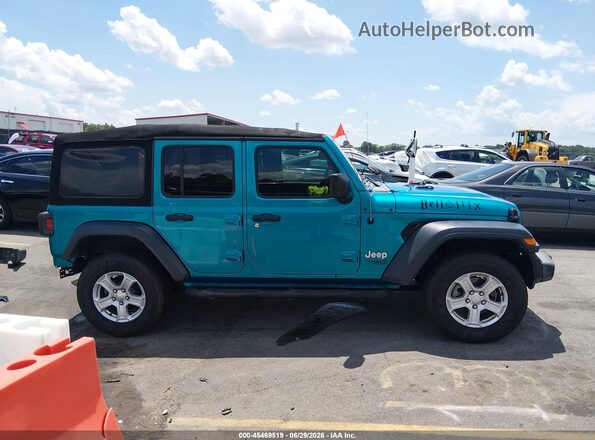 1C4HJXDG2LW167557 2020 JEEP WRANGLER UNLIMITED Blue Widok wnętrza 360 stopni