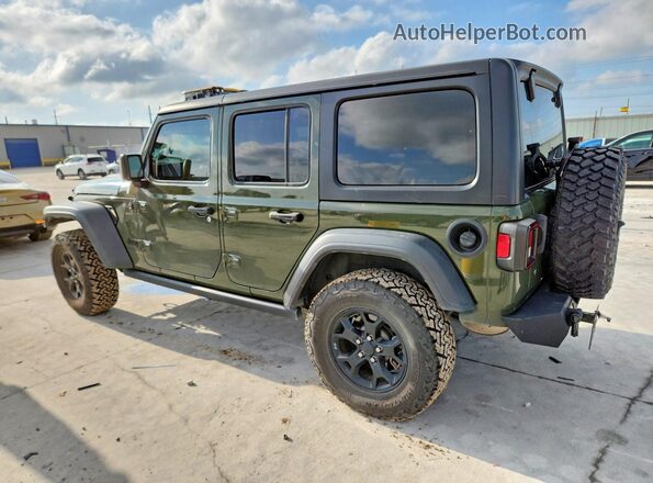 1C4HJXDG2LW290744 2020 JEEP WRANGLER Green Задня ліва чверть
