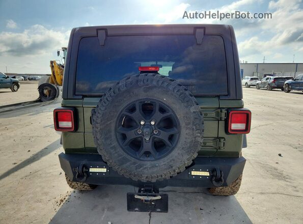 1C4HJXDG2LW290744 2020 JEEP WRANGLER Green Вид ззаду