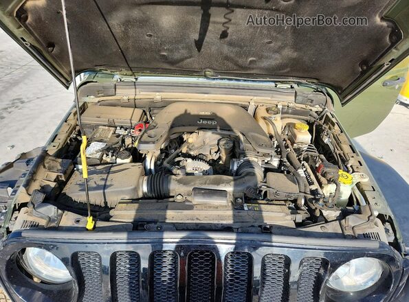 1C4HJXDG2LW290744 2020 JEEP WRANGLER Green Вид підкапотного простору