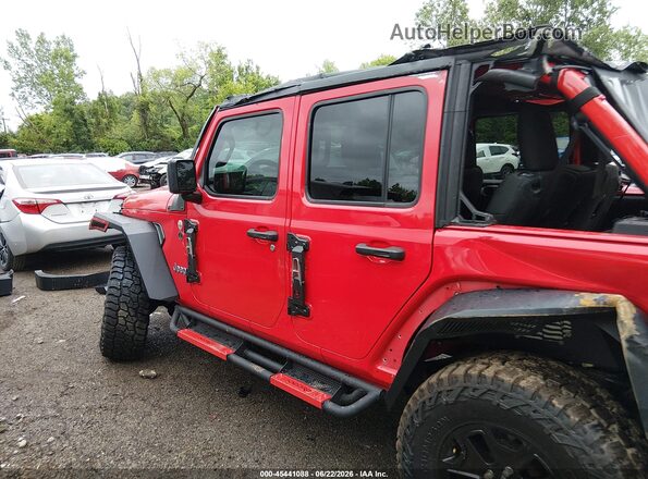 1C4HJXDG3JW152840 2018 JEEP WRANGLER UNLIMITED Red Vista interior trasera