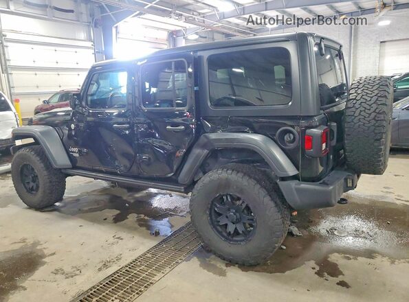 1C4HJXDG3JW229822 2018 JEEP WRANGLER Black Հետևի ձախ