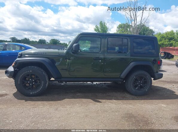 1C4HJXDG3LW319975 2020 JEEP WRANGLER UNLIMITED Green Vista interior trasera