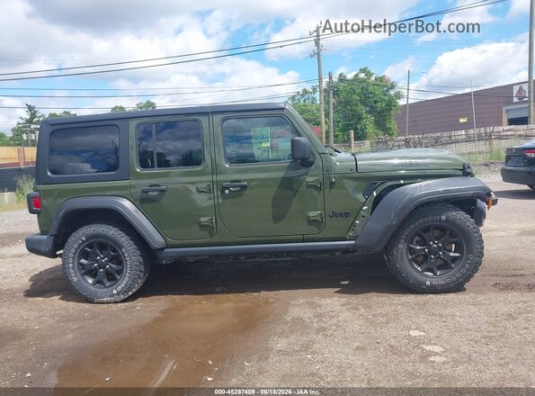 1C4HJXDG3LW319975 2020 JEEP WRANGLER UNLIMITED Green Vista del cuadro de instrumentos