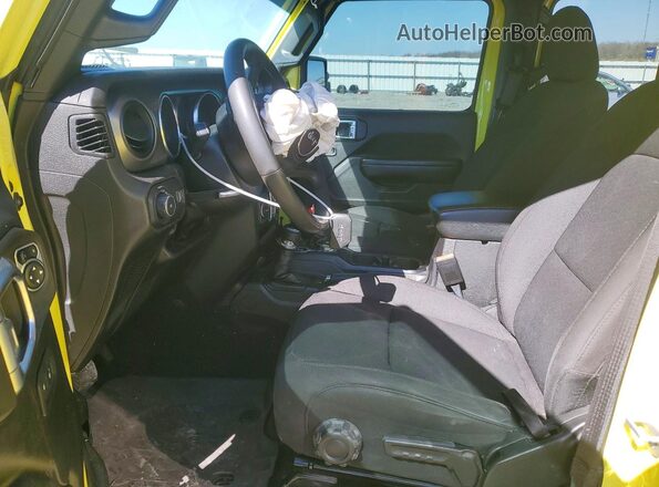 1C4HJXDG3PW523469 2023 JEEP WRANGLER Yellow Front interior view