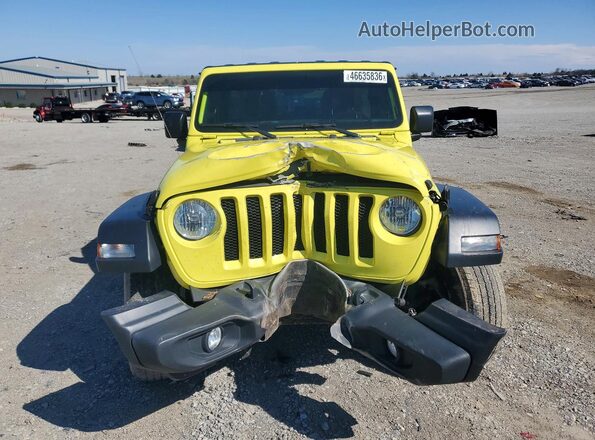 1C4HJXDG3PW523469 2023 JEEP WRANGLER Yellow Front view