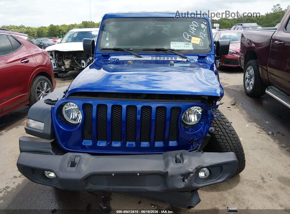 1C4HJXDG4JW258441 2018 JEEP WRANGLER UNLIMITED Blue Vista del cuadro de instrumentos