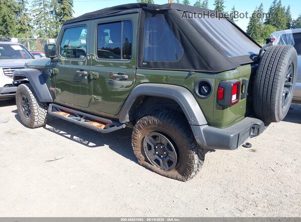1C4HJXDG4MW514517 2021 JEEP WRANGLER UNLIMITED Green Հետևի ձախ