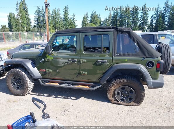 1C4HJXDG4MW514517 2021 JEEP WRANGLER UNLIMITED Green Սալոնի 360 աստիճան տեսք