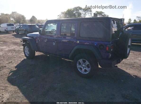 1C4HJXDG4PW576956 2023 JEEP WRANGLER Purple Հետևի ձախ