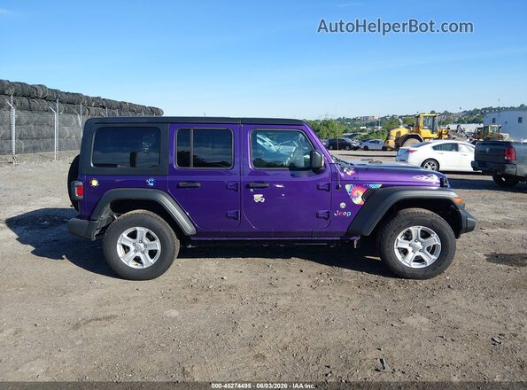 1C4HJXDG4PW576956 2023 JEEP WRANGLER Purple Սալոնի 360 աստիճան տեսք