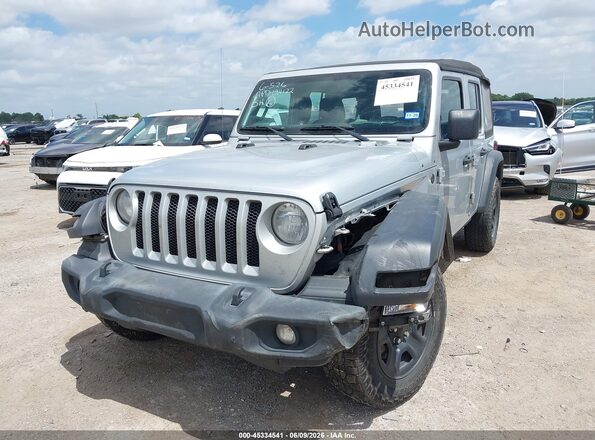 1C4HJXDG4PW659674 2023 JEEP WRANGLER Silver Vista tres cuartos delantera izquierda