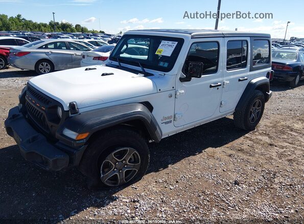 1C4HJXDG6JW208723 2018 JEEP WRANGLER UNLIMITED White წინა მარცხენა ხედი სამი მეოთხედიდან
