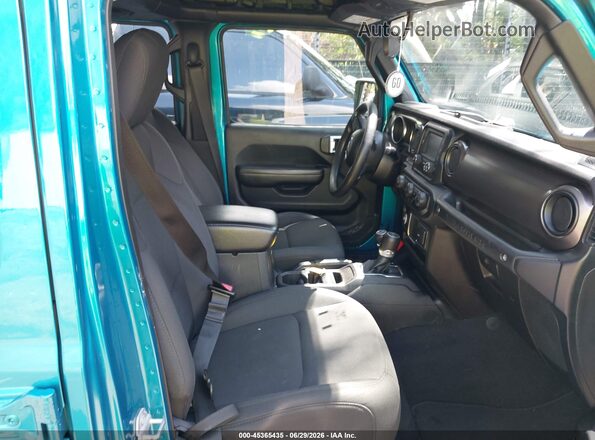 1C4HJXDG6KW690840 2019 JEEP WRANGLER UNLIMITED Turquoise Vista interior delantera
