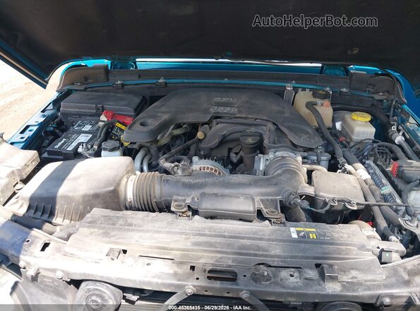 1C4HJXDG6KW690840 2019 JEEP WRANGLER UNLIMITED Turquoise Vista trasera