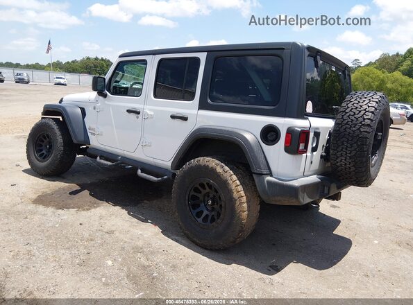 1C4HJXDG6LW102176 2020 JEEP WRANGLER UNLIMITED White Trasero izquierdo