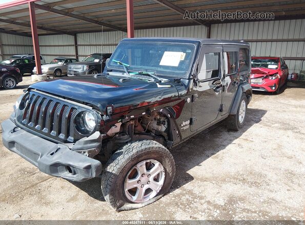 1C4HJXDG6LW229252 2020 JEEP WRANGLER UNLIMITED Черный Вид спереди
