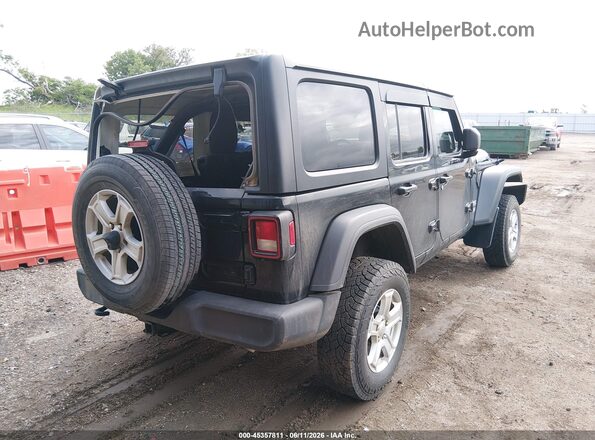 1C4HJXDG6LW229252 2020 JEEP WRANGLER UNLIMITED Черный Задняя правая четверть