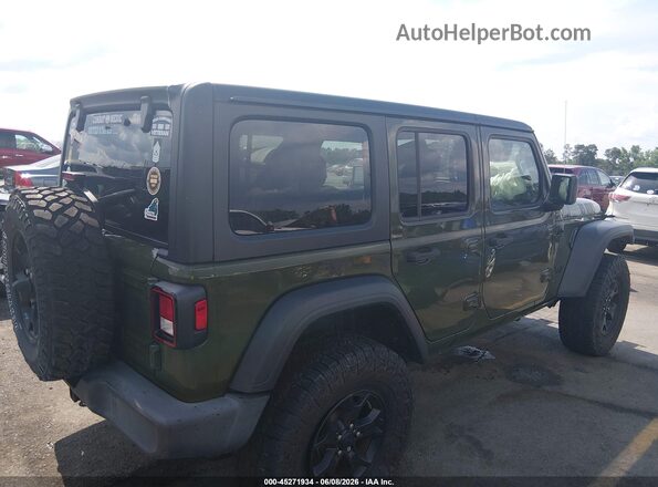 1C4HJXDG7MW631301 2021 JEEP WRANGLER UNLIMITED Green Rear right