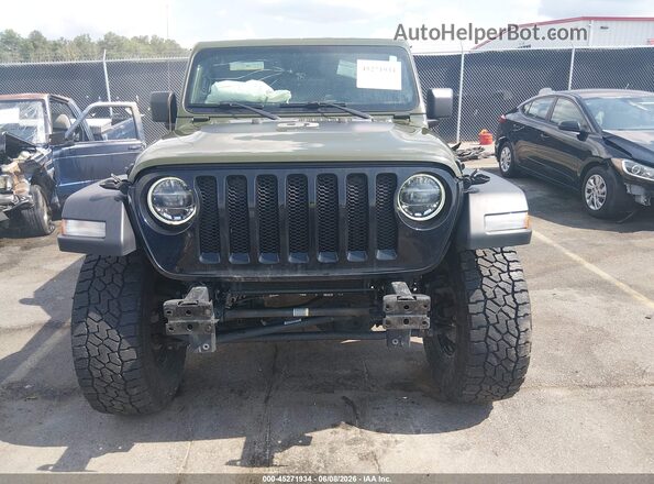 1C4HJXDG7MW631301 2021 JEEP WRANGLER UNLIMITED Green Rear interior view