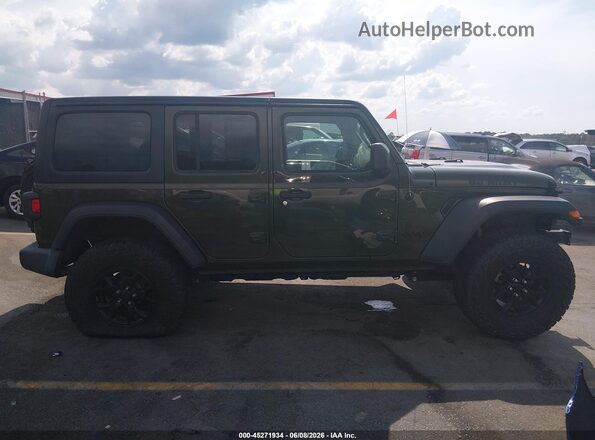 1C4HJXDG7MW631301 2021 JEEP WRANGLER UNLIMITED Green 360 interior view