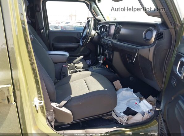 1C4HJXDG7NW232809 2022 JEEP WRANGLER UNLIMITED Green Widok wnętrza z przodu