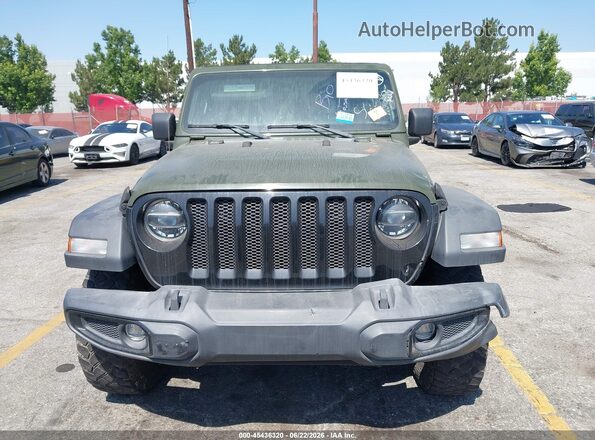 1C4HJXDG7NW232809 2022 JEEP WRANGLER UNLIMITED Green Widok wnętrza z tyłu